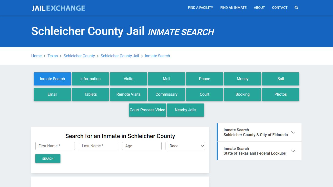 Schleicher County Jail, TX Inmate Search: Roster & Mugshots