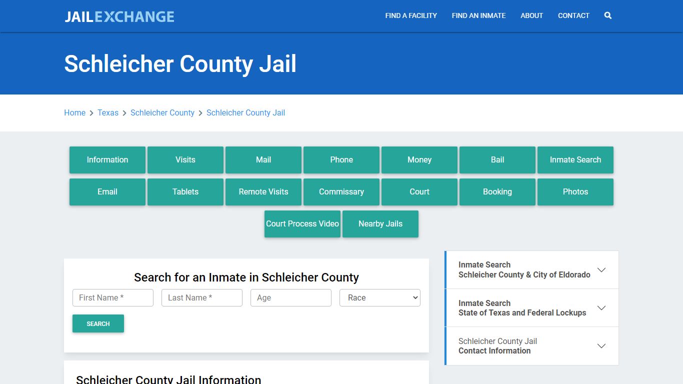 Schleicher County Jail Roster Lookup, TX, Inmate Search