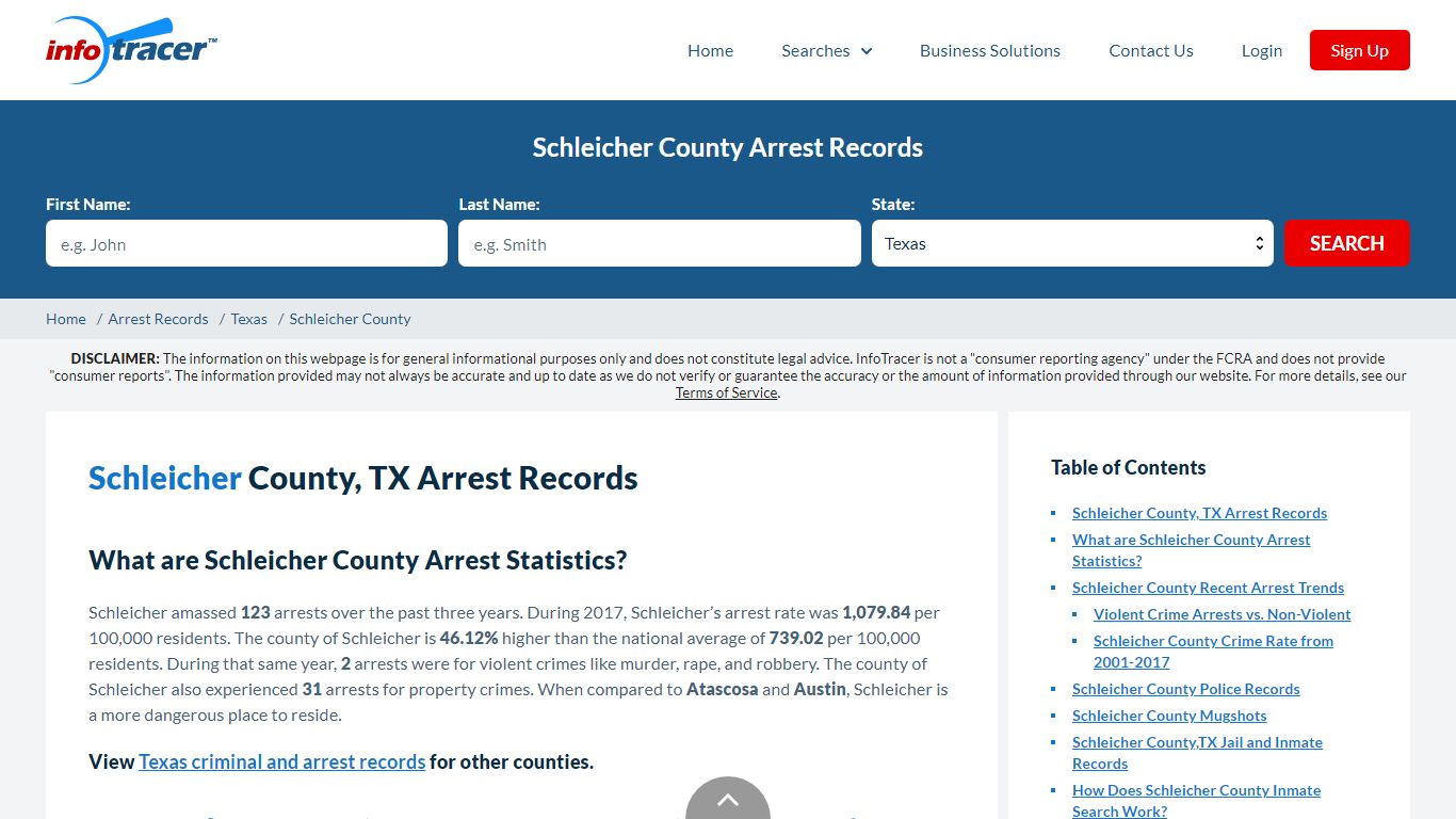 Schleicher County, TX Arrests, Mugshots & Jail Records - InfoTracer